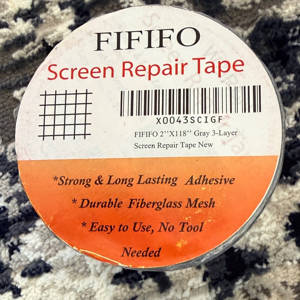 Set of 4 Gray Screen Repair Tape